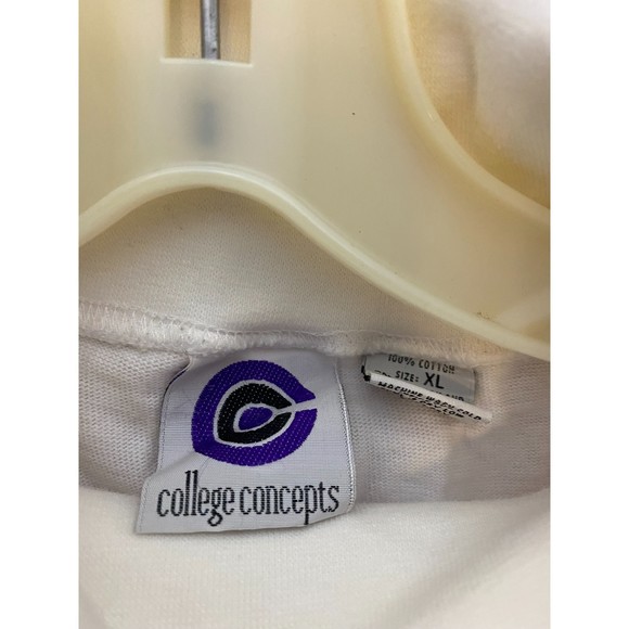 Notre Dame Turtleneck Sweater Whie Green College Concepts Size XL - Picture 3 of 4
